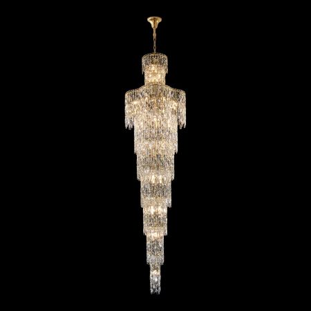 Каскадная люстра Crystal Lux ABRIL SP28 GOLD