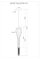 Подвесной светильник Arte Lamp Waterfall A1577SP-1GO