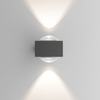 Уличный настенный светильник Elektrostandard Lenses серый 35191/W 4690389216459 a070452