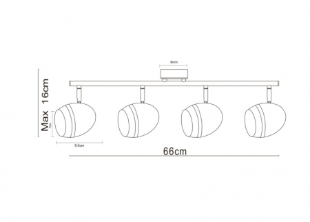 Светодиодный спот Arte Lamp A6701PL-4CC