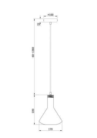 Подвесной светильник Freya Lizia FR8010PL-01GB