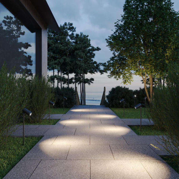 Ландшафтный светильник с переключ. цв. температуры и мощности Novotech Street Landscape 359713