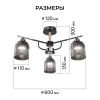 Люстра на штанге Apeyron Аврора 16-223