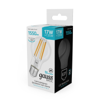 Светодиодная филаментная лампа Gauss Basic Filament E27 17W 4100K 10212272