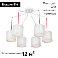 Потолочная люстра Vitaluce V4542-0/6PL