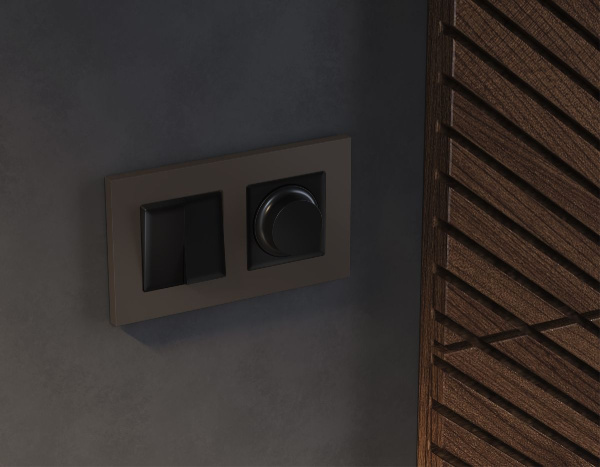 Лицевая панель для светорегулятора универсального Ambrella Volt Alfa AP8055