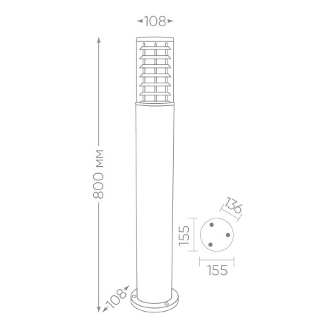 Уличный светильник Feron DH0805 06302