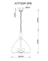 Подвесная люстра ARTE Lamp A7772SP-3PB