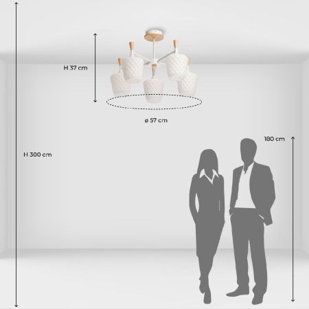 Люстра на штанге De Markt Дэла 635015105