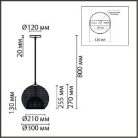 Подвесной светильник Lumion Suspentioni Leonela 8052/1A