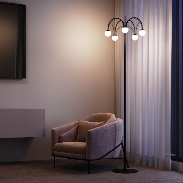 Торшер Eurosvet Ragno 90194 черный a070272