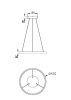 Подвесной светодиодный светильник Maytoni Rim MOD058PL-L22BSK