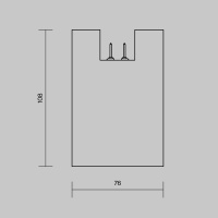 Уличный трековый светильник Maytoni Alfa Elasity IP O-TR01-2-S-16WW3K