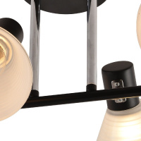 Потолочная люстра Reluce 01553-3.3-04B BK+CR