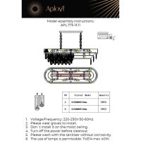 Подвесная люстра Aployt Matylda APL.775.13.11