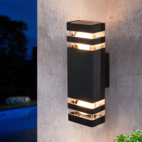 Уличный настенный светильник 1449 Techno черный Elektrostandard