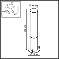Ландшафтный светильник Odeon Light Nature Cortena 7180/22GL