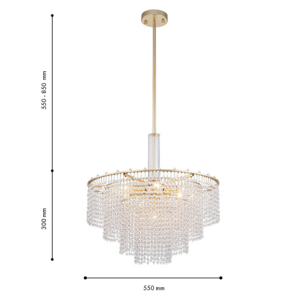 Люстра на штанге Favourite Fringe 4762-7P