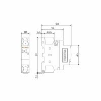 Контактор модульный Werkel 25 A 2NO (1 мод.) W941M25O