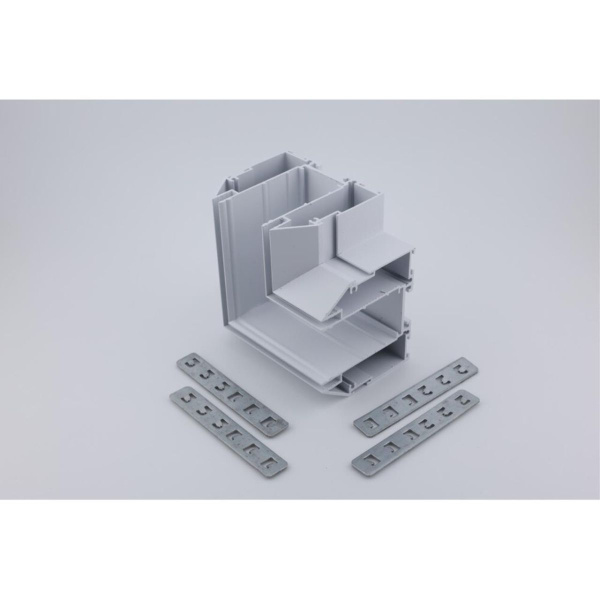 Соединитель магнитного шинопровода угловой плоский для натяжного потолка Aployt Magnetic track 220 APL.0284.10.04