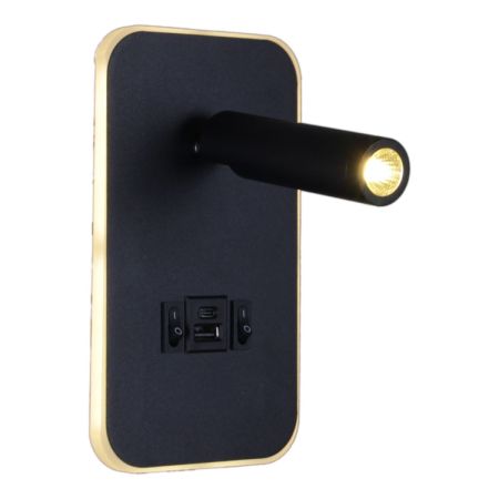 Спот Reluce 86204-9.2-001KT LED12W+USB BK