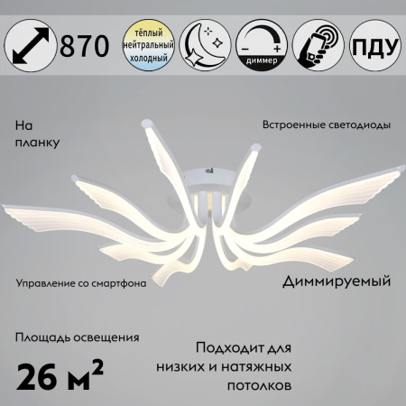 Потолочная люстра Reluce 35390-0.3-5+5 white