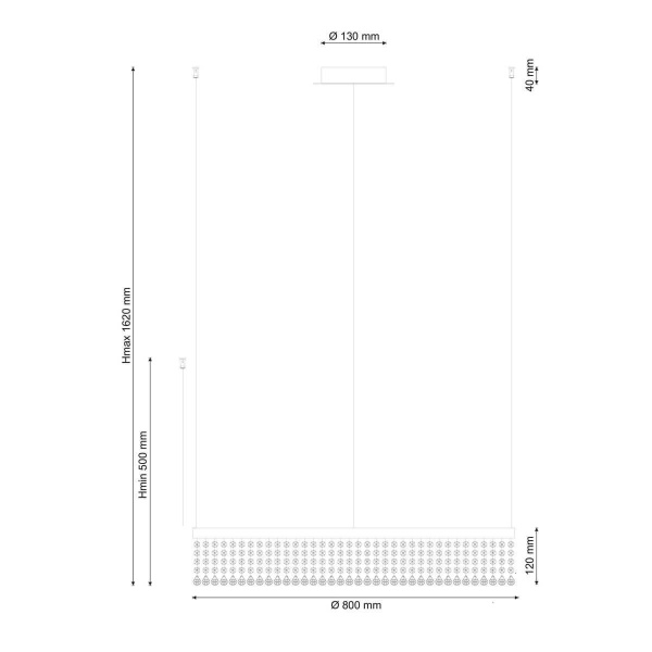 Подвесной светодиодный светильник Lucia Tucci Eclipse 1671.1 D400 Led