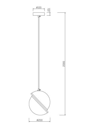 Подвесной светильник Freya Element FR5181PL-01BS