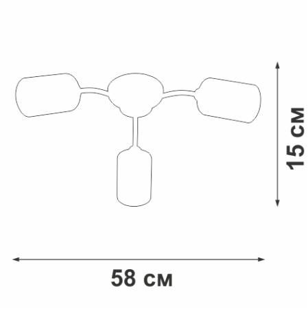 Потолочная люстра Vitaluce V2558-1/3PL