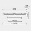 Потолочный светильник Modelight MDL.1058.880CL WH