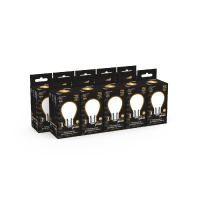 Лампа светодиодная филаментная Gauss E27 9W 3000К матовая 105202109