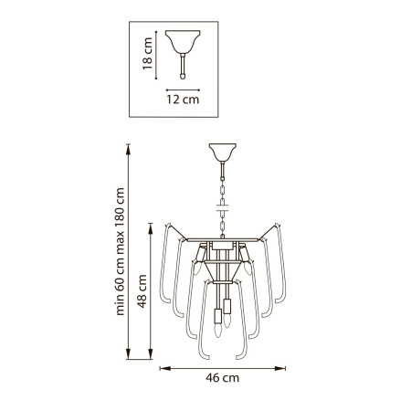 Подвесная люстра Lightstar Retro II 799082