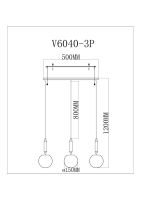 Подвесной светильник Moderli Scrumbel V11565-3P