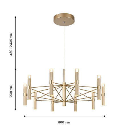 Подвесная люстра Favourite Blick 4759-10P