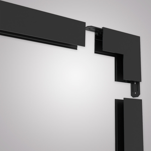 Угловой соединитель внутренний для накладного шинопровода AM Group AM544 BK SMART