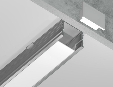 Алюминиевый накладной профиль Ambrella Light Alum Profile GP1750AL