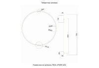 Настенный светильник Crystal Lux REAL AP26W LED BRASS