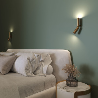 Светодиодный спот Eurosvet Pitch 40020/1 Led латунь