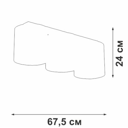 Потолочный светильник Vitaluce V2882-1/3PL