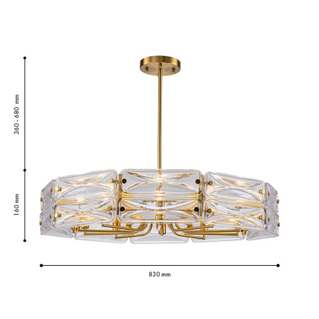 Люстра на штанге Favourite Glacies 4764-10P