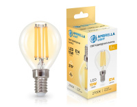 Филаментная светодиодная лампа Ambrella Light Bulbing E14 15W 2700K шар 451533