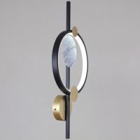 Настенный светильник Reluce 03213-0.2-01 BK+GD