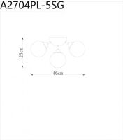 Потолочный светильник ARTE Lamp A2704PL-5SG