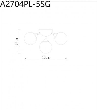 Потолочный светильник ARTE Lamp A2704PL-5SG