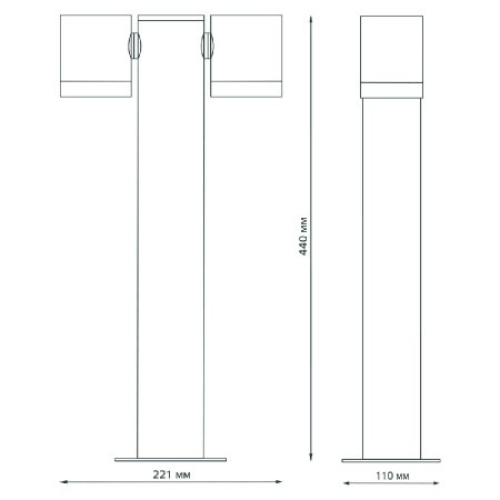 Уличный светильник Gauss Sonata GD157