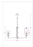 Подвесная люстра Arte Lamp Brocca A4093LM-8AB