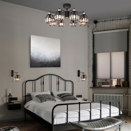 Потолочная люстра Eurosvet 70075/8 черный