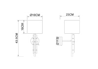Бра Arte Lamp Taygeta A4097AP-1CC