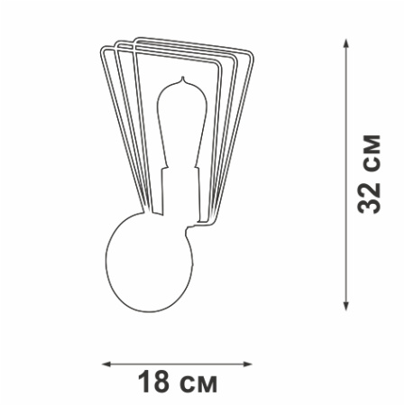 Бра Vitaluce V4378-1/1A