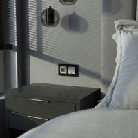 Выключатель двухклавишный проходной с подсветкой Werkel W1222104 4690389211935 a069459